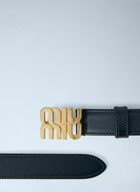 Miu Miu Logo Buckle Leather Belt