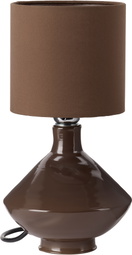 Los Objetos Decorativos Brown Cylindrical Glass Lamp