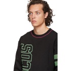 GCDS Black Logo Double Stroke Sweatshirt