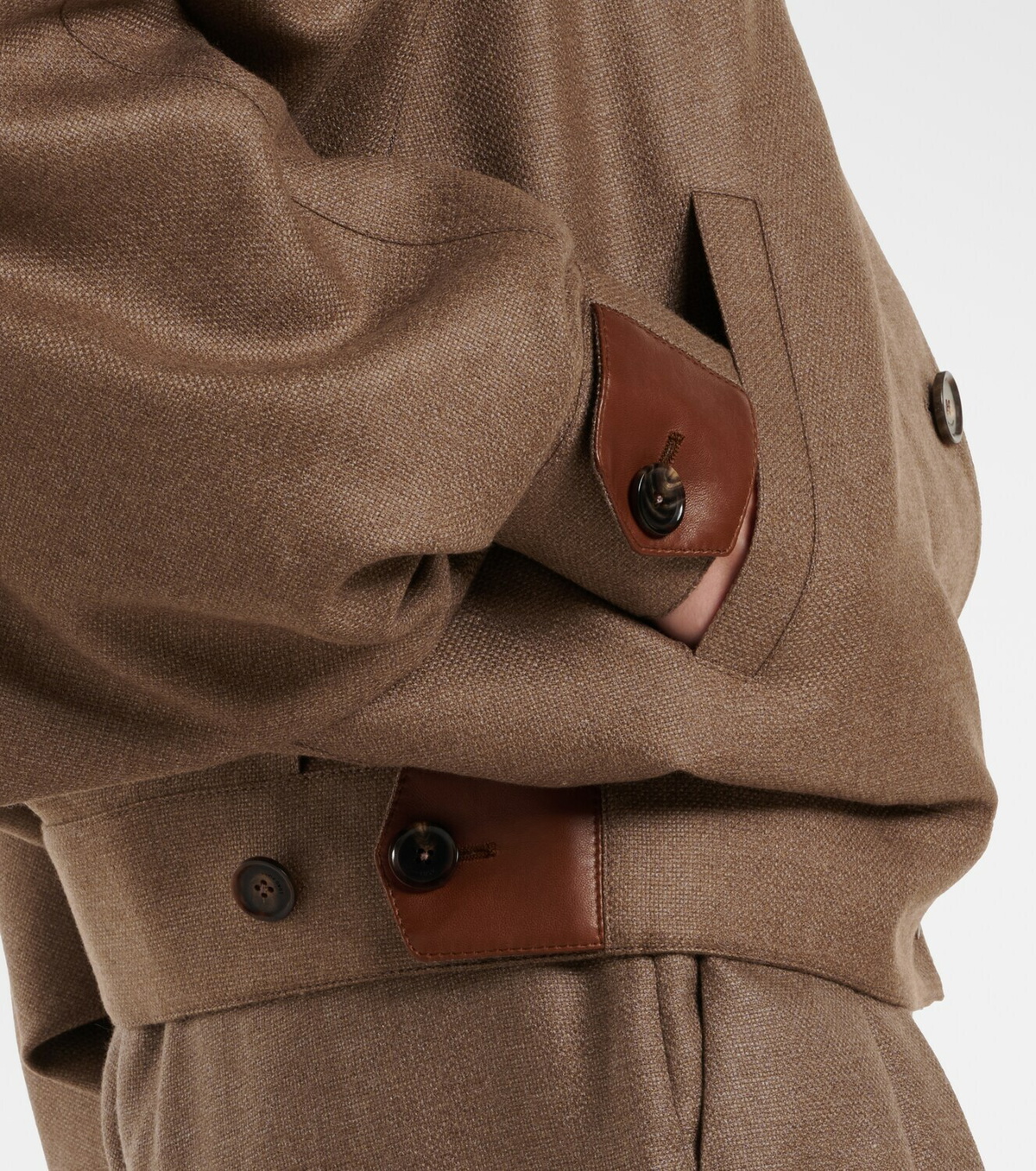 Loro Piana Kiefer cashmere and silk bomber jacket