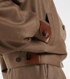 Loro Piana Kiefer cashmere and silk bomber jacket