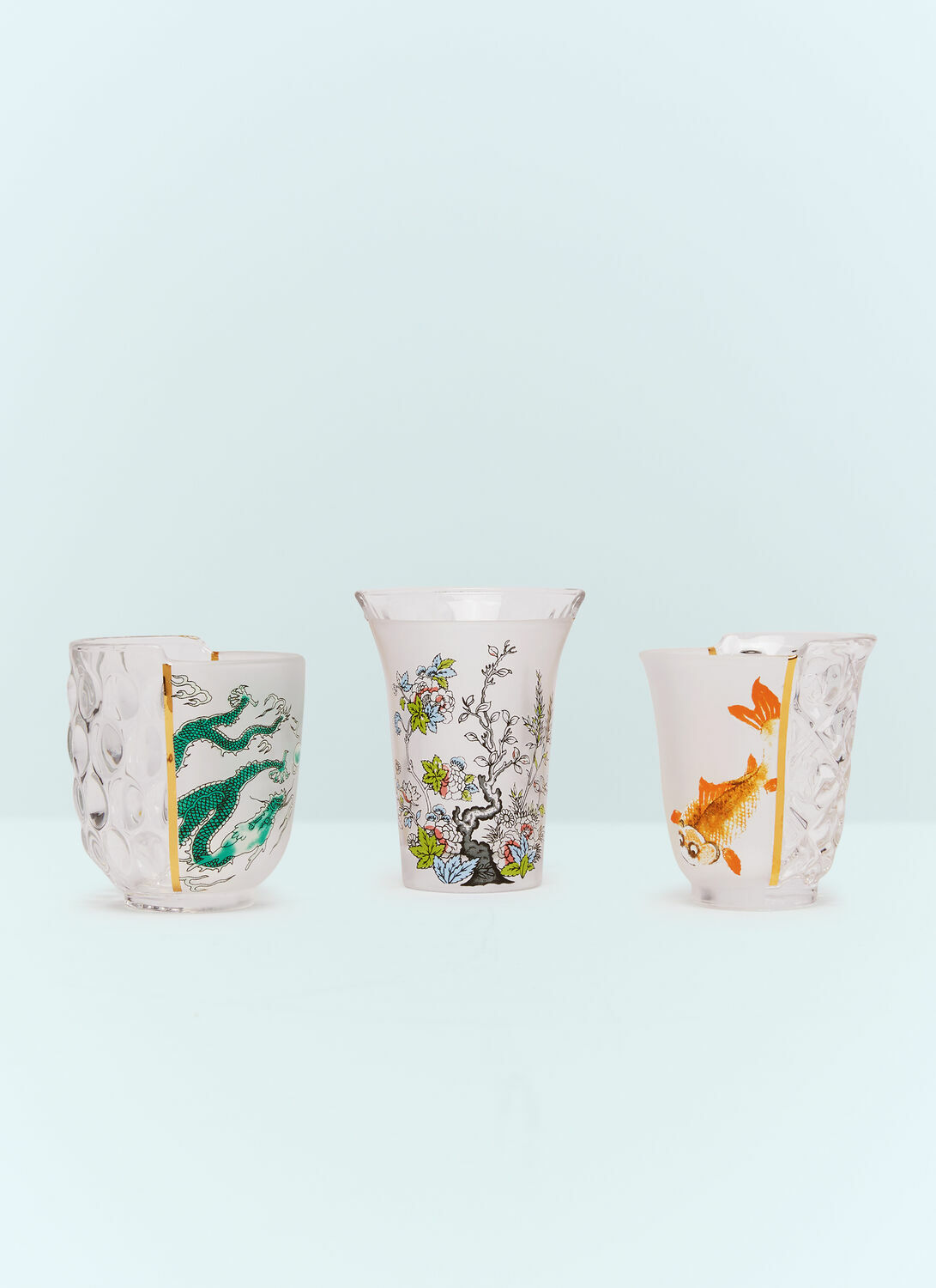 Seletti Set Of Three Hybrid Aglaura Glasses