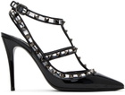 Valentino Garavani Black Rockstud Heels