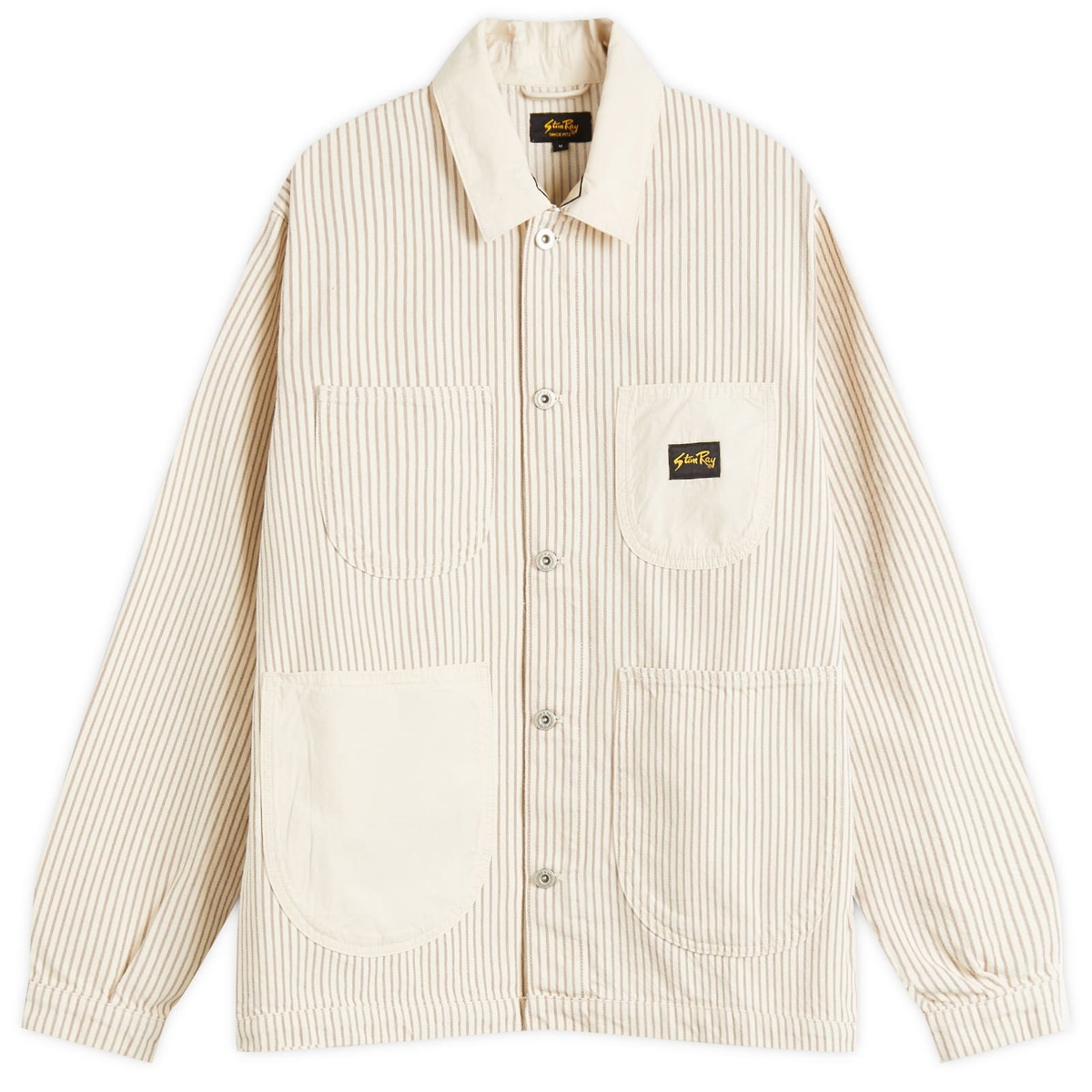 Stan Ray Men's Coverall Jacket in Hickory Black/Natural Stan Ray