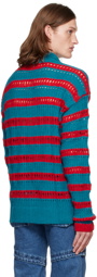Andersson Bell Blue & Red Burble Polo