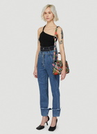 Rokh Contrast Waistline Jeans 