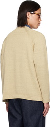 nanamica Beige KODENSHI Cardigan