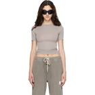 Fear of God ESSENTIALS Taupe Soft Rib Fitted T-shirt