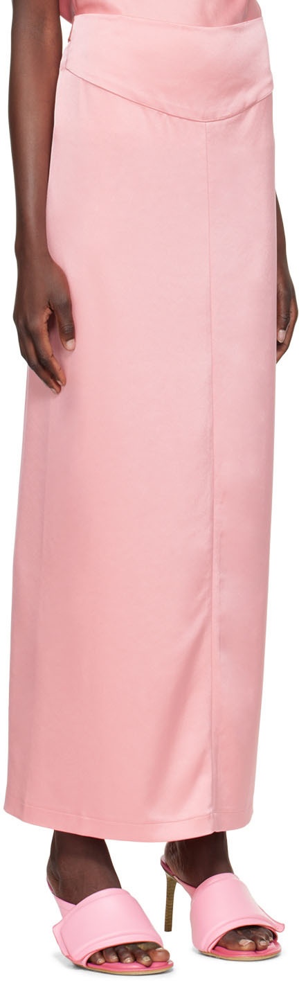 Paris Georgia Pink Staple Midi Skirt