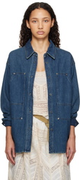 Isabel Marant Etoile Blue Okely Denim Jacket
