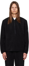 RAINS Black Half-Zip Sweater