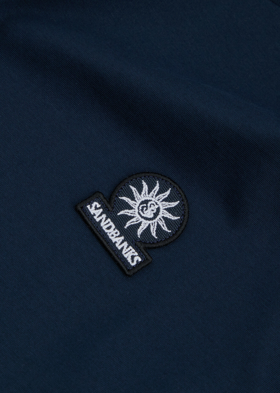 Sandbanks Logo Cotton T-shirt Navy
