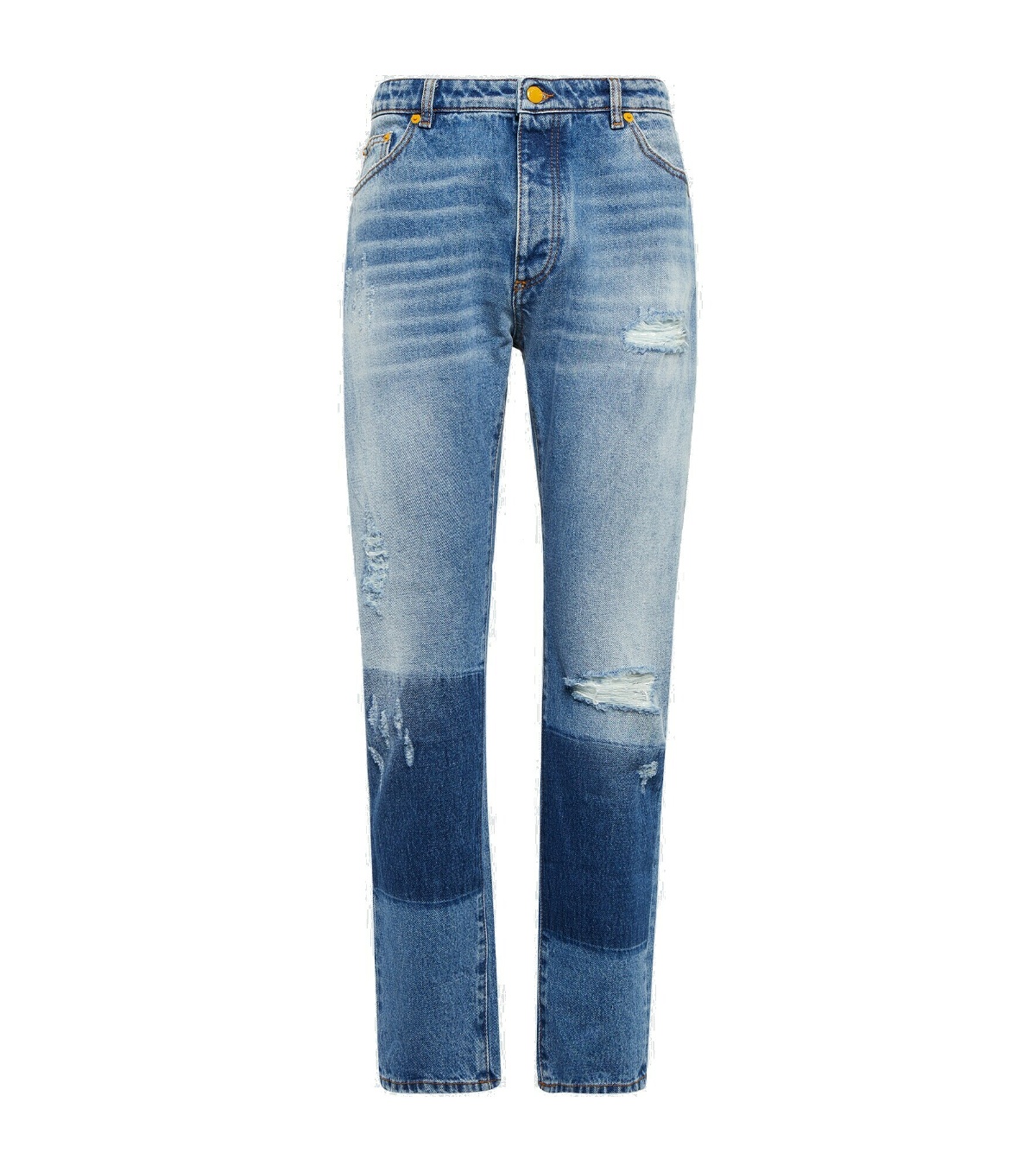 Moncler Genius - Distressed slim-leg jeans Moncler Genius