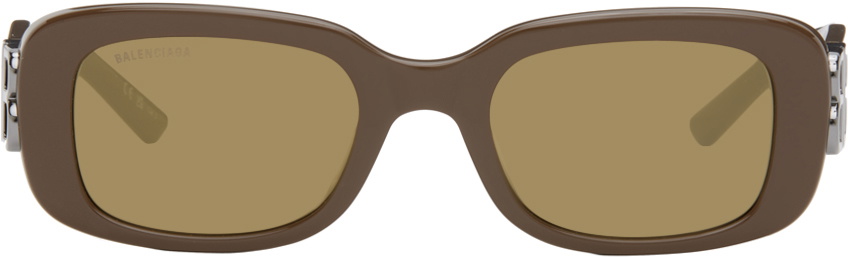 Balenciaga Brown Dynasty Rectangle Sunglasses Balenciaga balenciaga-brown-dynasty-rectangle-sunglasses-balenciaga
