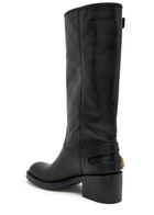 Chloe New Bikers 70 Leather Knee-high Boots Black