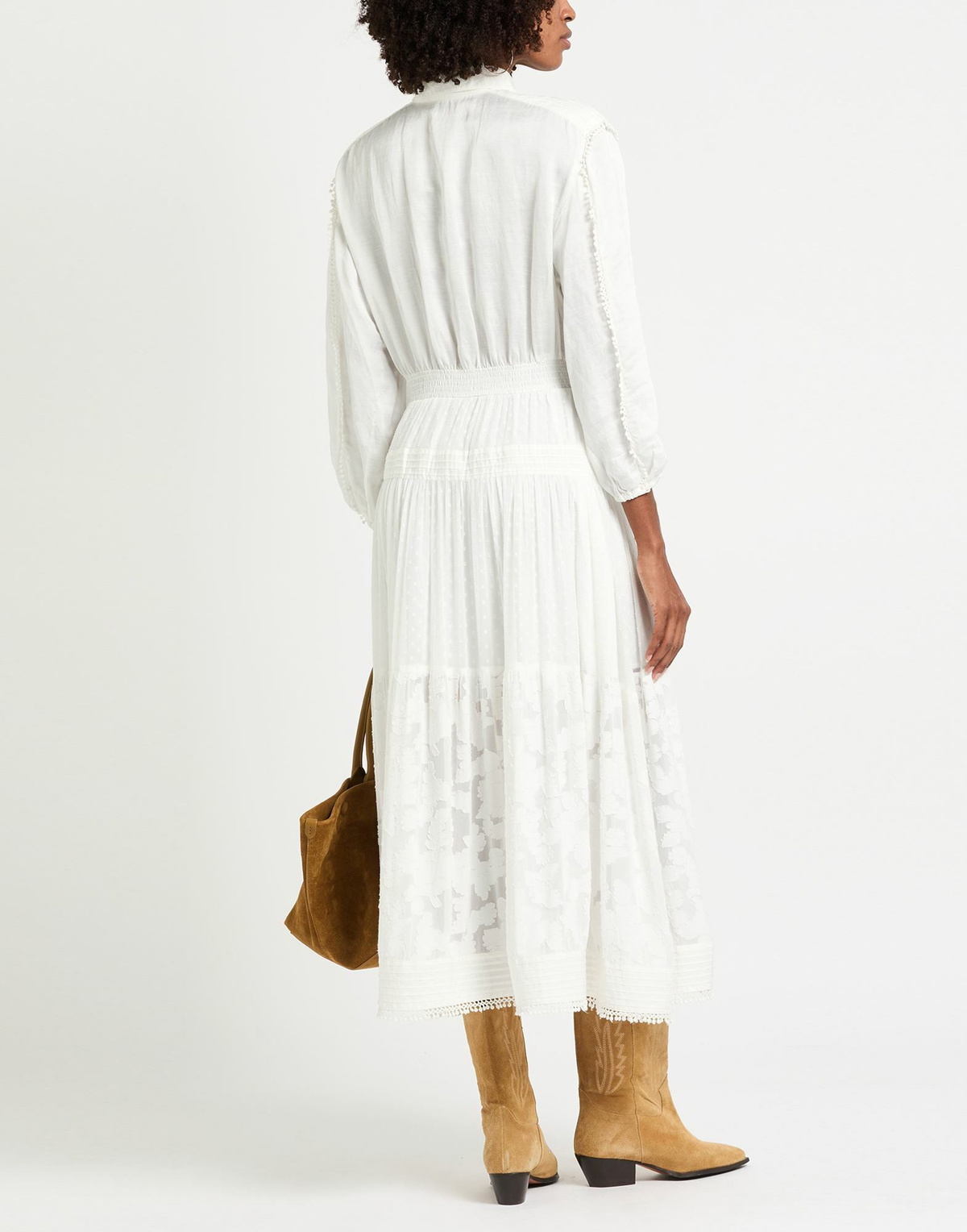 Maje Womens Maxi dress in White
