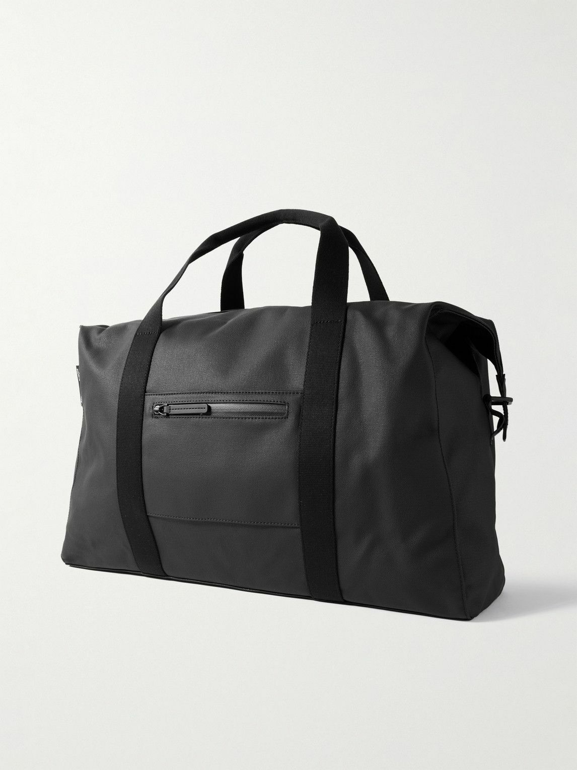 HORIZN STUDIOS - SoFo L Leather and Grosgrain-Trimmed Canvas Weekend Bag