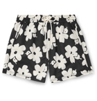 Atalaye - Beaurivage Short-Length Floral-Print Swim Shorts - Black