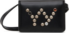 OPEN YY Black Micro Stud Wallet Bag