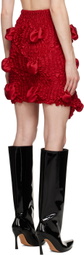 Feben Red Twist Sky Miniskirt