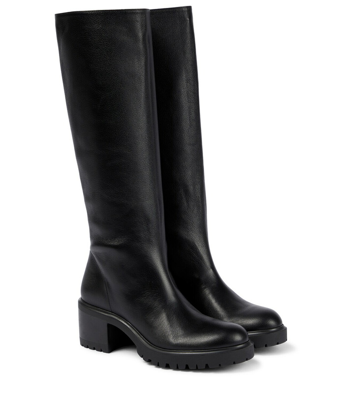 Photo: Aquazzura August 40 leather knee-high boots