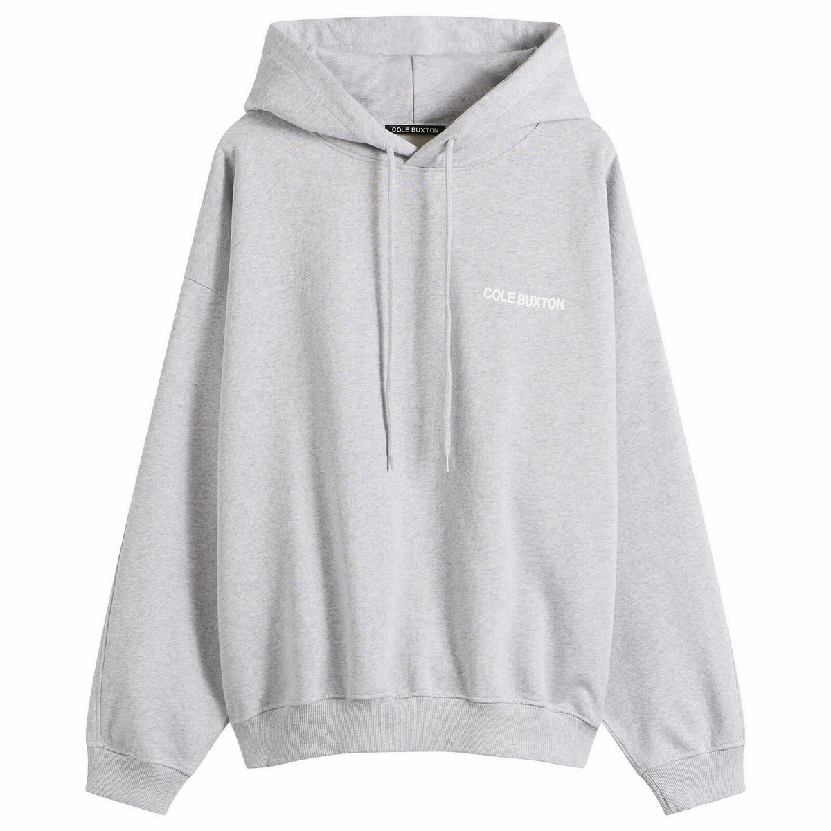 Cole Buxton Men's CB Sportswear Hoodie in Light Grey Marl