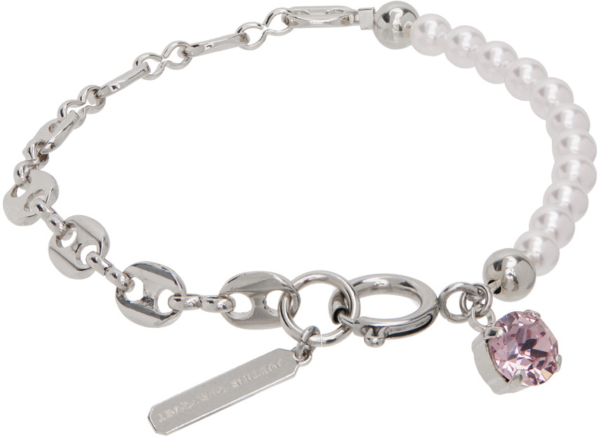 ◆Justine Clenquet◆Maddy bracelet ブレスレット Justine Clenquet SSENSE Exclusive Silver Maddy Bracelet