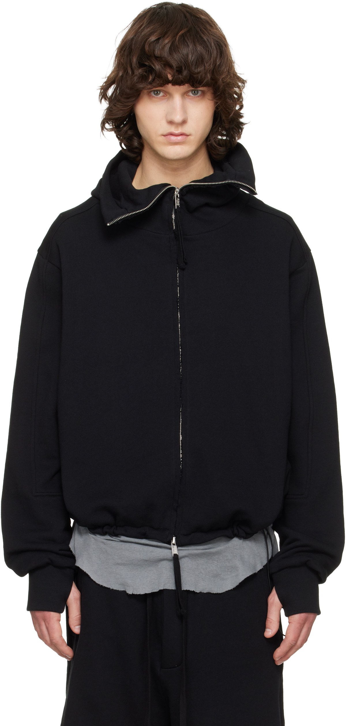 thom/krom Black M SJ 695 Hoodie