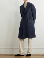 Rubinacci - Ulster Double-Breasted Checked Wool Coat - Blue