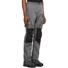 Heliot Emil Grey and Black Technical Cargo Pants