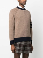 THOM BROWNE - 4-bar Wool Crewneck Jumper