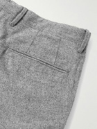 Incotex - Slim-Leg Virgin Wool-Blend Trousers - Gray