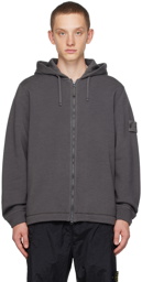 Stone Island Gray Ghost Piece Hoodie