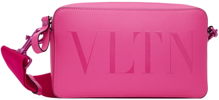 Photo: Valentino Garavani Pink 'VLTN' Messenger Bag