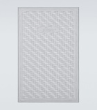 Brioni Logo cotton terry beach towel