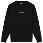 C.P. Company Men's Small Logo Crew Sweat in Black