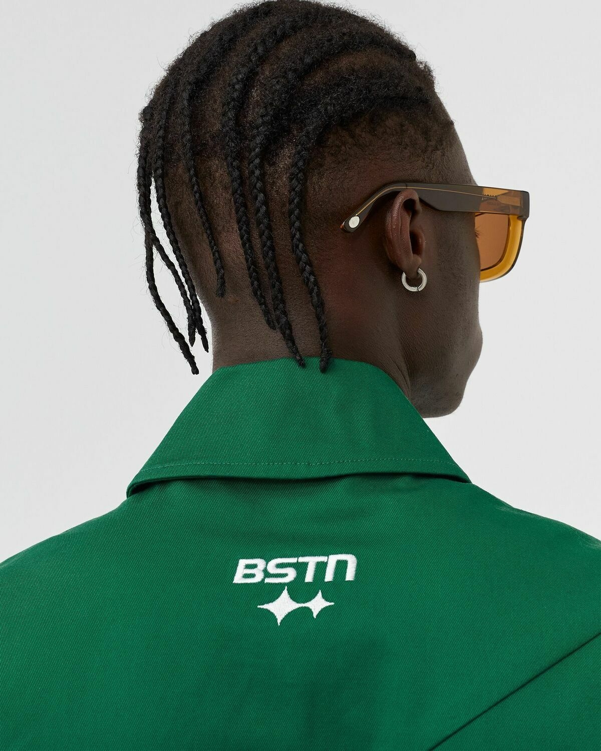 Bstn Brand Workwear Warm Up Shortsleeve Shirt Green - Mens - Shirts & Blouses/Shortsleeves