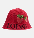 Loewe Paula's Ibiza crochet cotton bucket hat