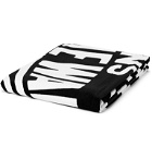 Vans - Logo-Print Checked Cotton-Terry Beach Towel - Black
