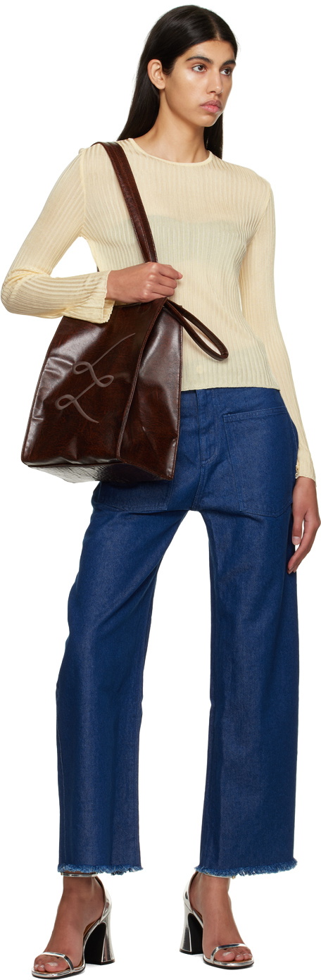 Marques Almeida Beige Fitted Sweater