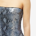 16Arlington Women's Althenea Lycra Python Print Mini Dress in Blue
