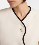 Valentino Crepe Couture scalloped jacket