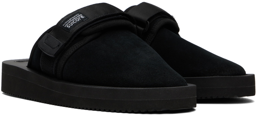 Suicoke Black ZAVO-VS Slippers