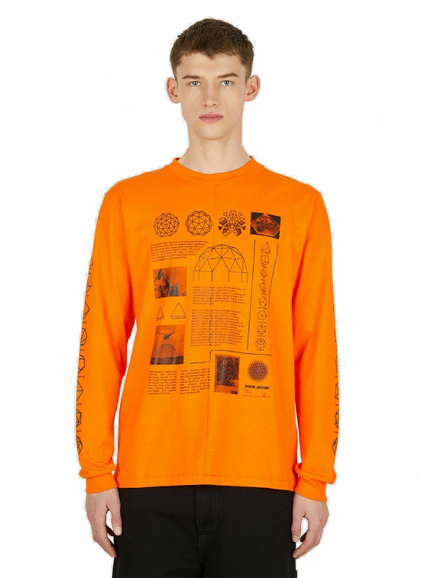 Photo: Upcycled Dome Long Sleeve T-Shirt in Orange