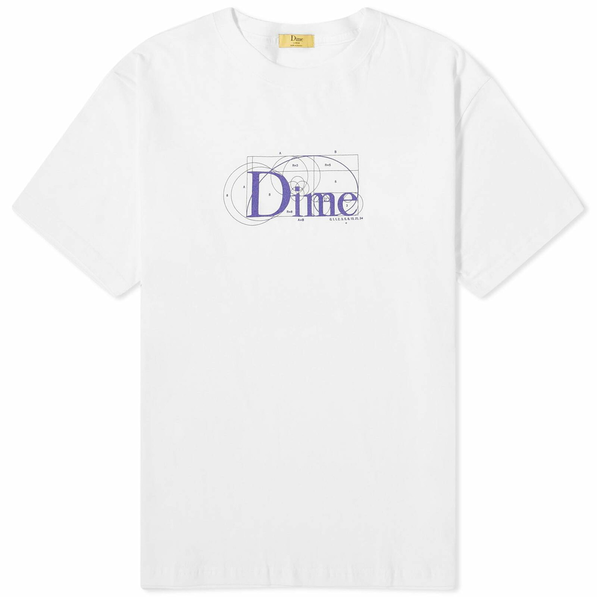 Dime Men's Classic Ratio T-Shirt in White Dime