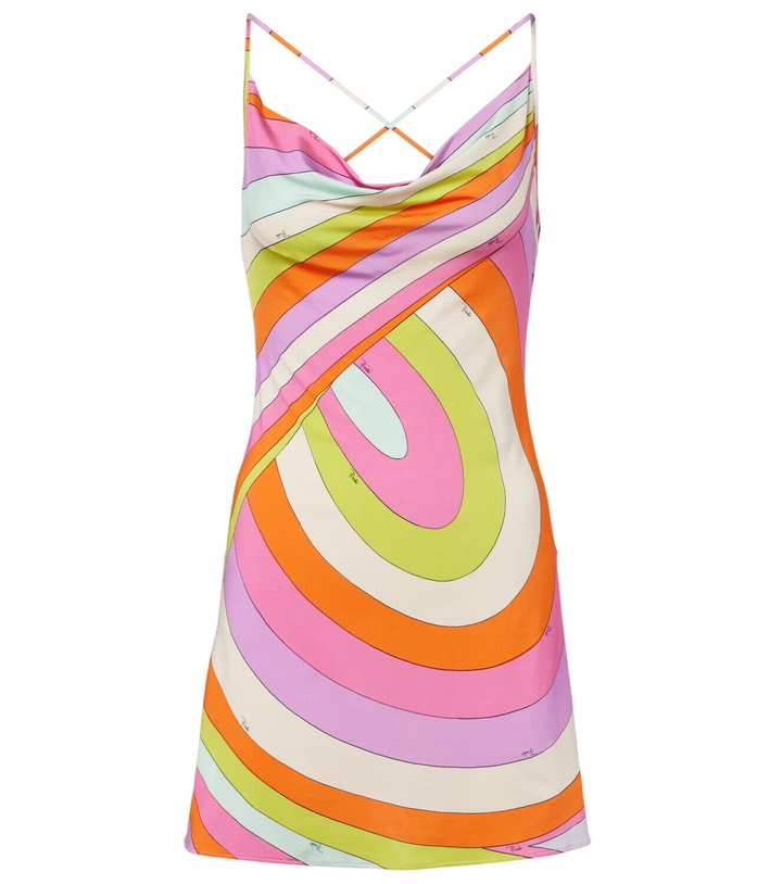 Photo: Pucci Iride draped satin jersey minidress