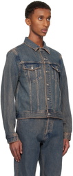 Paul Smith Blue Overdyed Trucker Denim Jacket