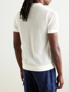 Onia - Johnny Crocheted Cotton-Blend Polo Shirt - White