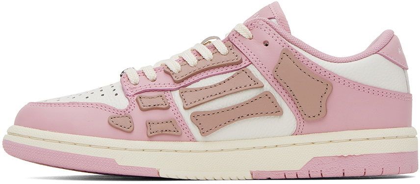 AMIRI Pink Skel Top Low Sneakers Amiri