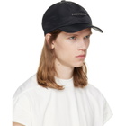 Rick Owens Black Tower Baseball Cap